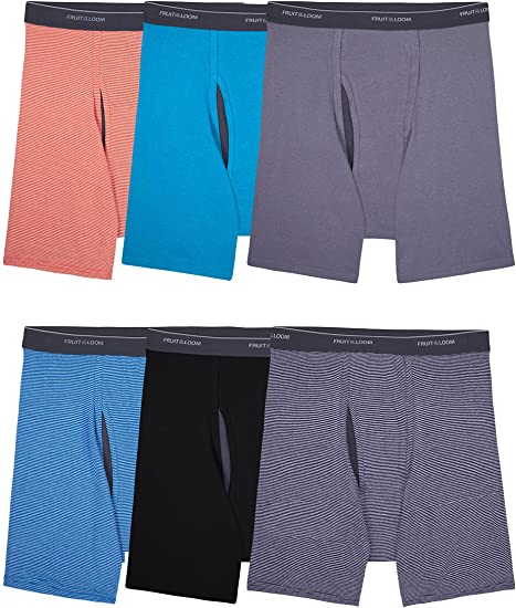 Fruit of the Loom Men's Coolzone Boxer Briefs (Assorted Colors), Regular Leg