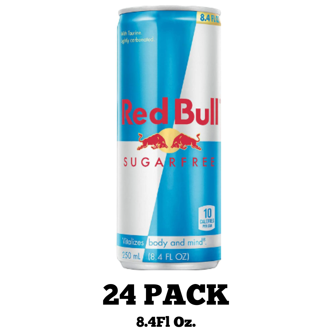 Red Bull Energy Drink, Sugar Free, 8.4 Ounce - 24 Pack