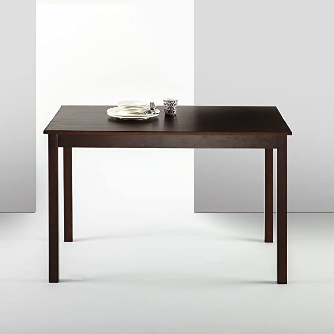 Zinus Juliet Espresso Wood Dining Table / Table Only