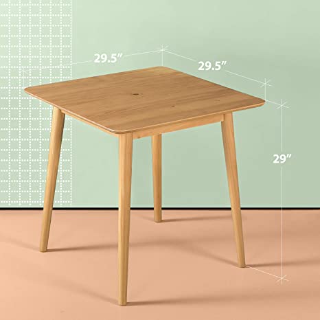 ZINUS Sandra 30 Inch Wood Dining Table / Solid Wood Kitchen Table / Table Only / Easy Assembly