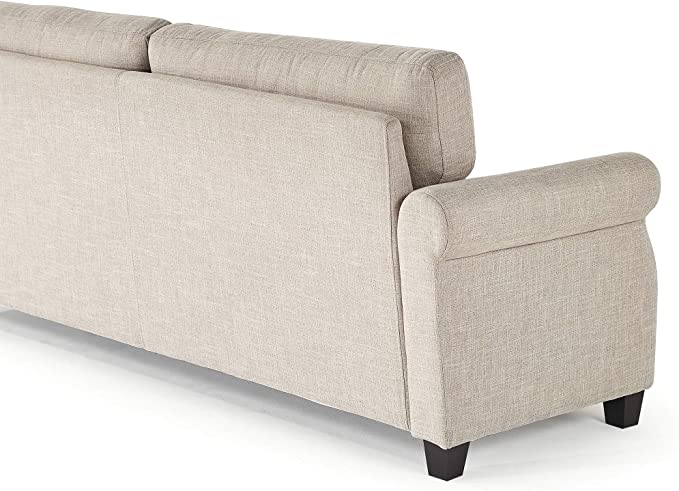 ZINUS Josh Loveseat Sofa / Easy, Tool-Free Assembly, Beige