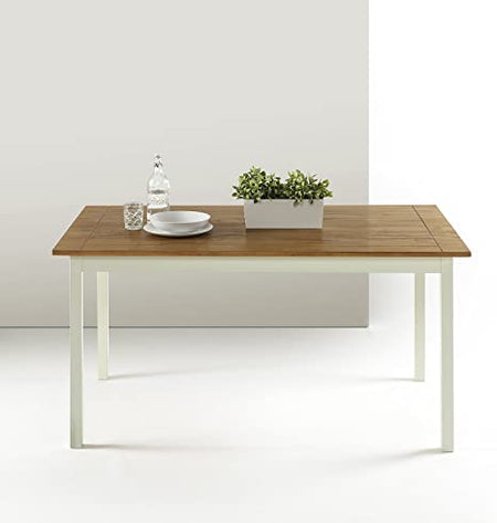 Zinus Becky Farmhouse Large Wood Dining Table