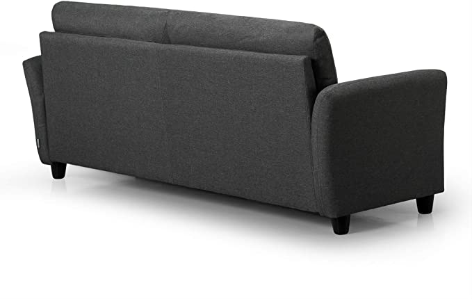 ZINUS Ricardo Sofa Couch / Tufted Cushions / Easy, Tool-Free Assembly, Dark Grey
