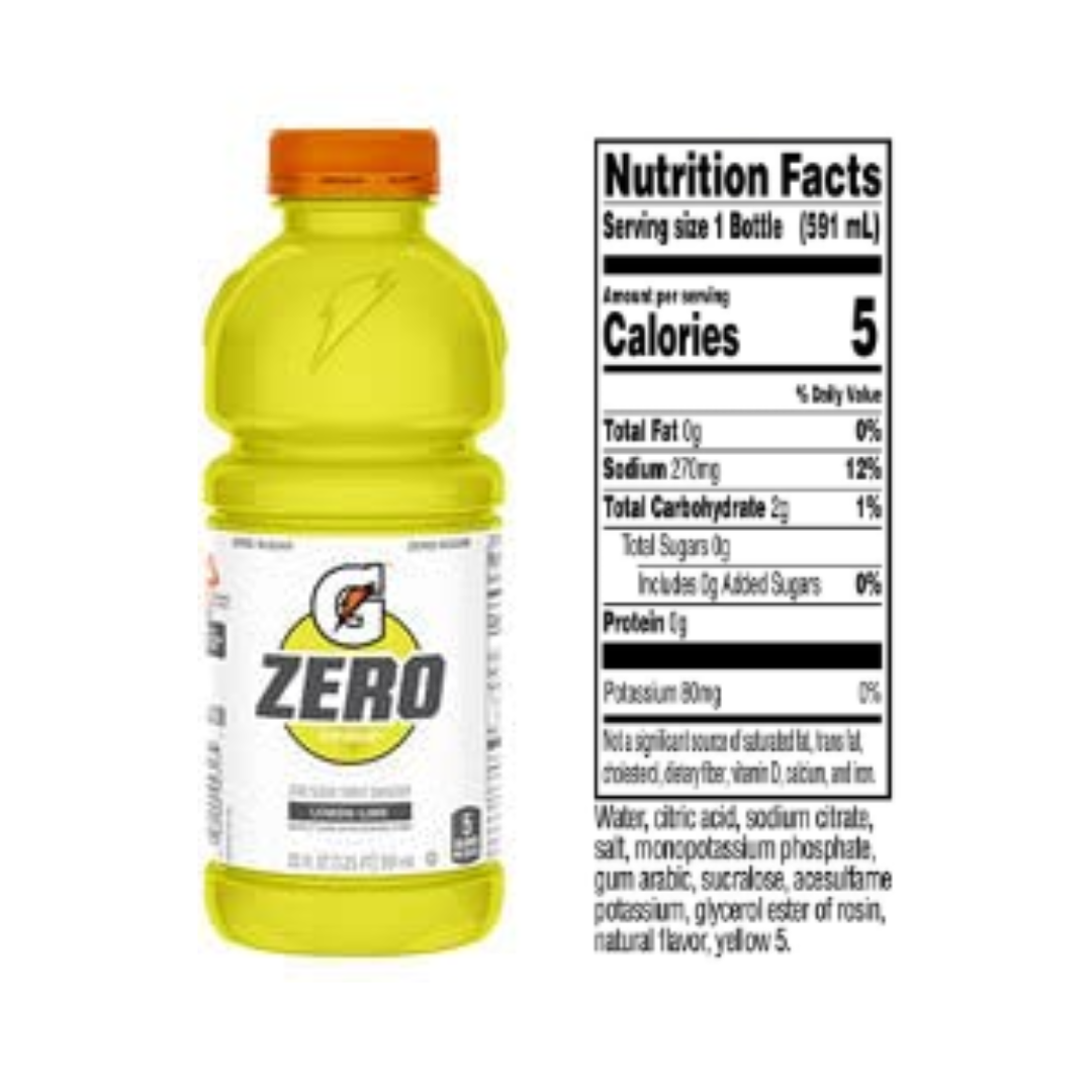 Gatorade G Zero Thirst Quencher, Cool Blue Variety Pack, 20 Ounce - 12 Pack